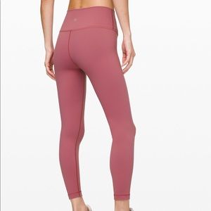 Lululemon full length leggings rose